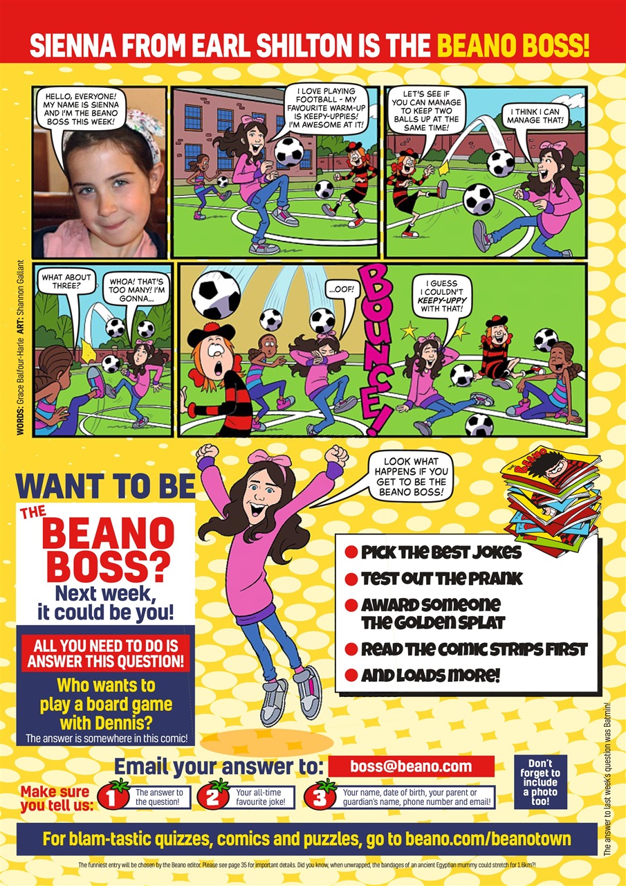 Beano Preview Pages