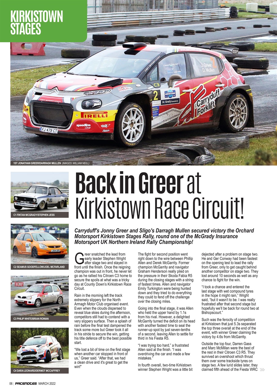 Pacenotes Rally magazine Preview Pages