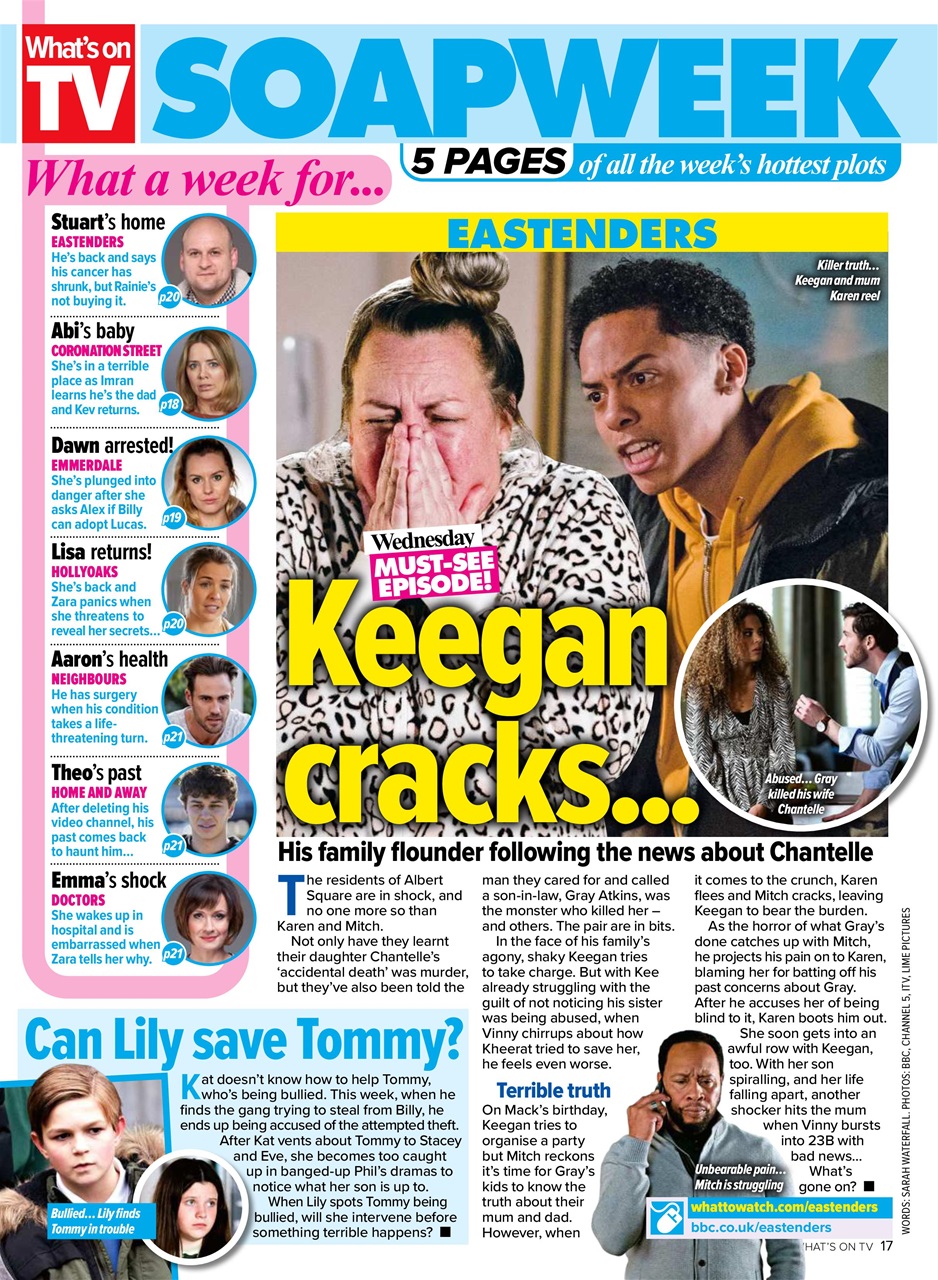 What's on TV Preview Pages