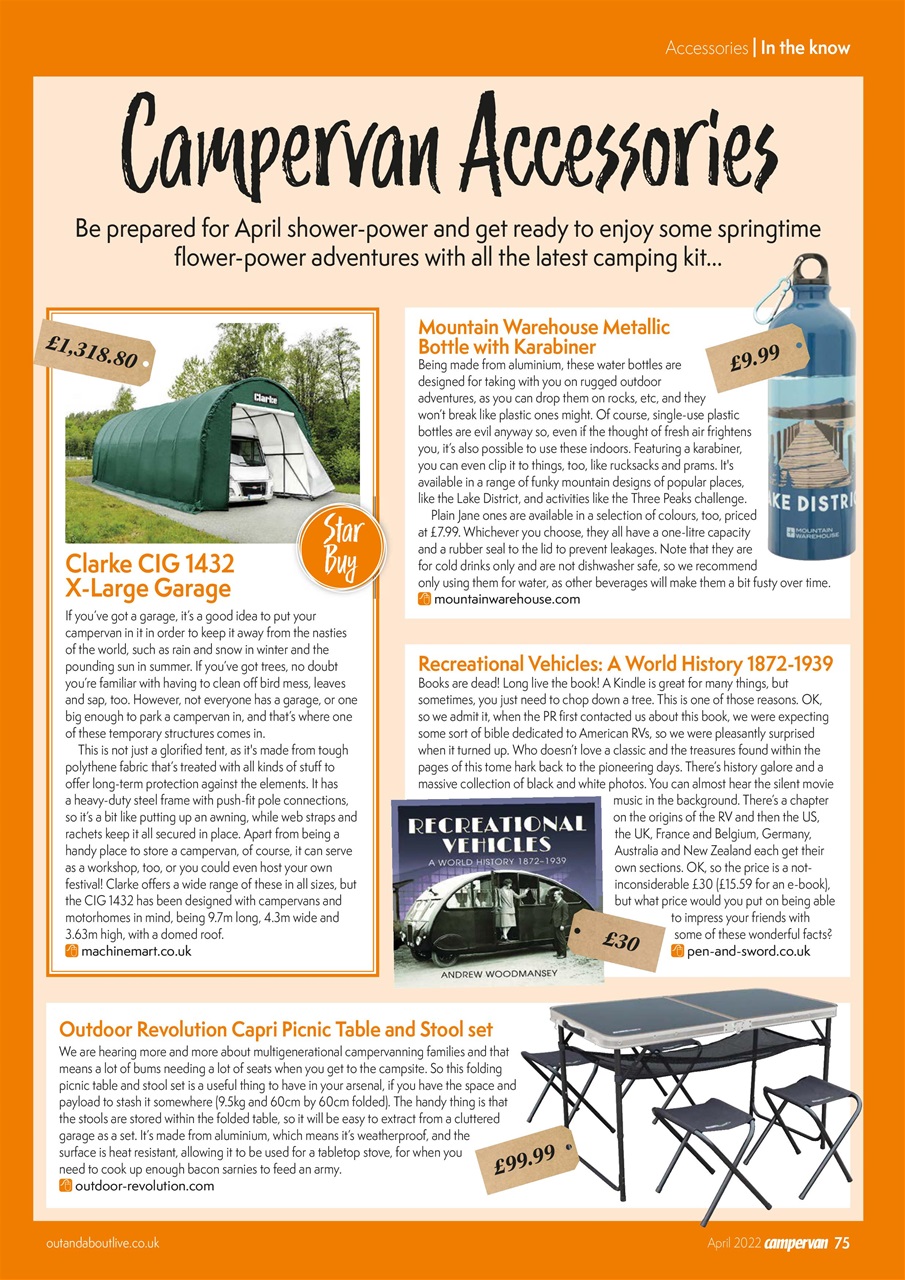 Campervan Preview Pages