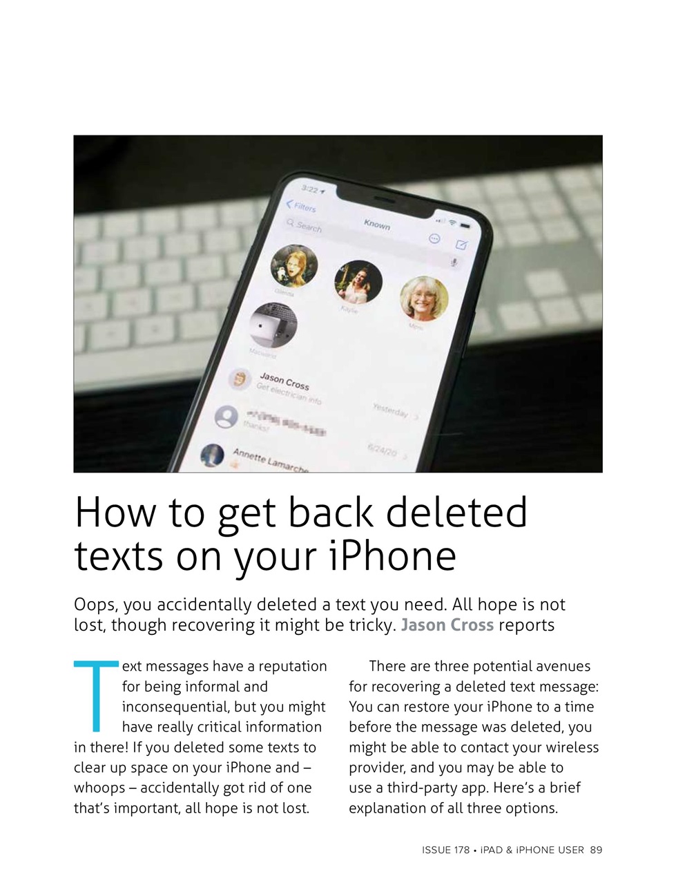 iPad and iPhone User Preview Pages