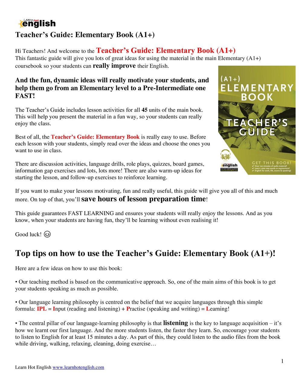 Learn Hot English Preview Pages