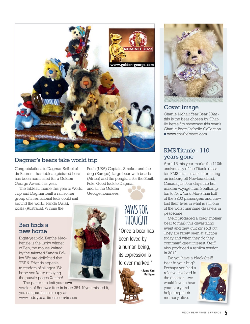 Teddy Bear Times Preview Pages