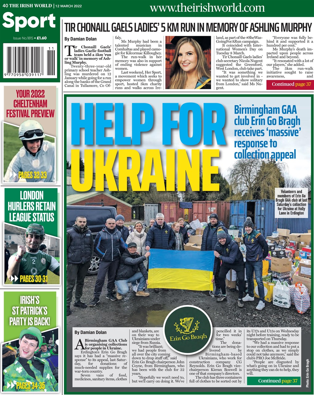 Irish World Preview Pages