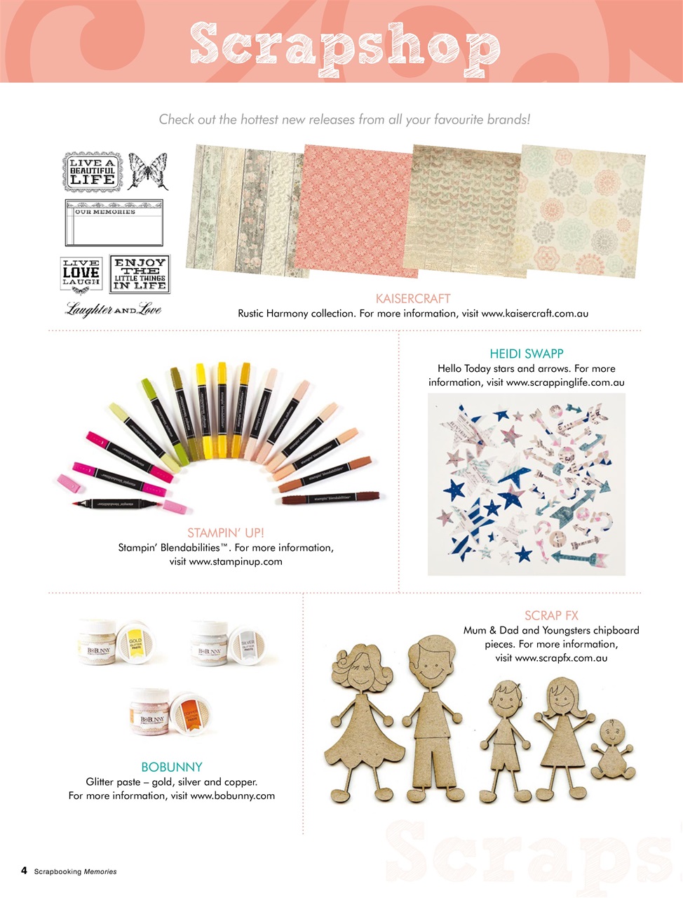 Scrapbooking Memories Preview Pages