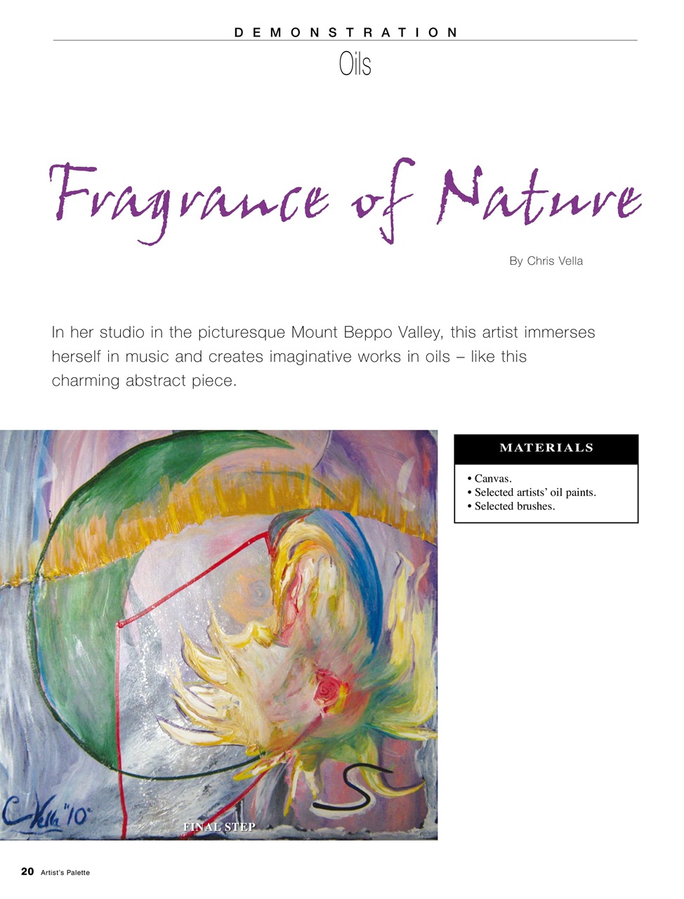 Artist's Palette Preview Pages