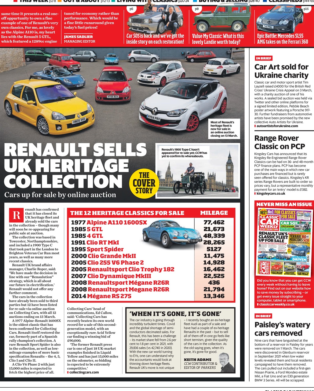 Classic Car Weekly Preview Pages
