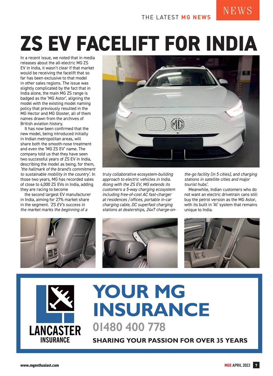 MG Enthusiast Preview Pages