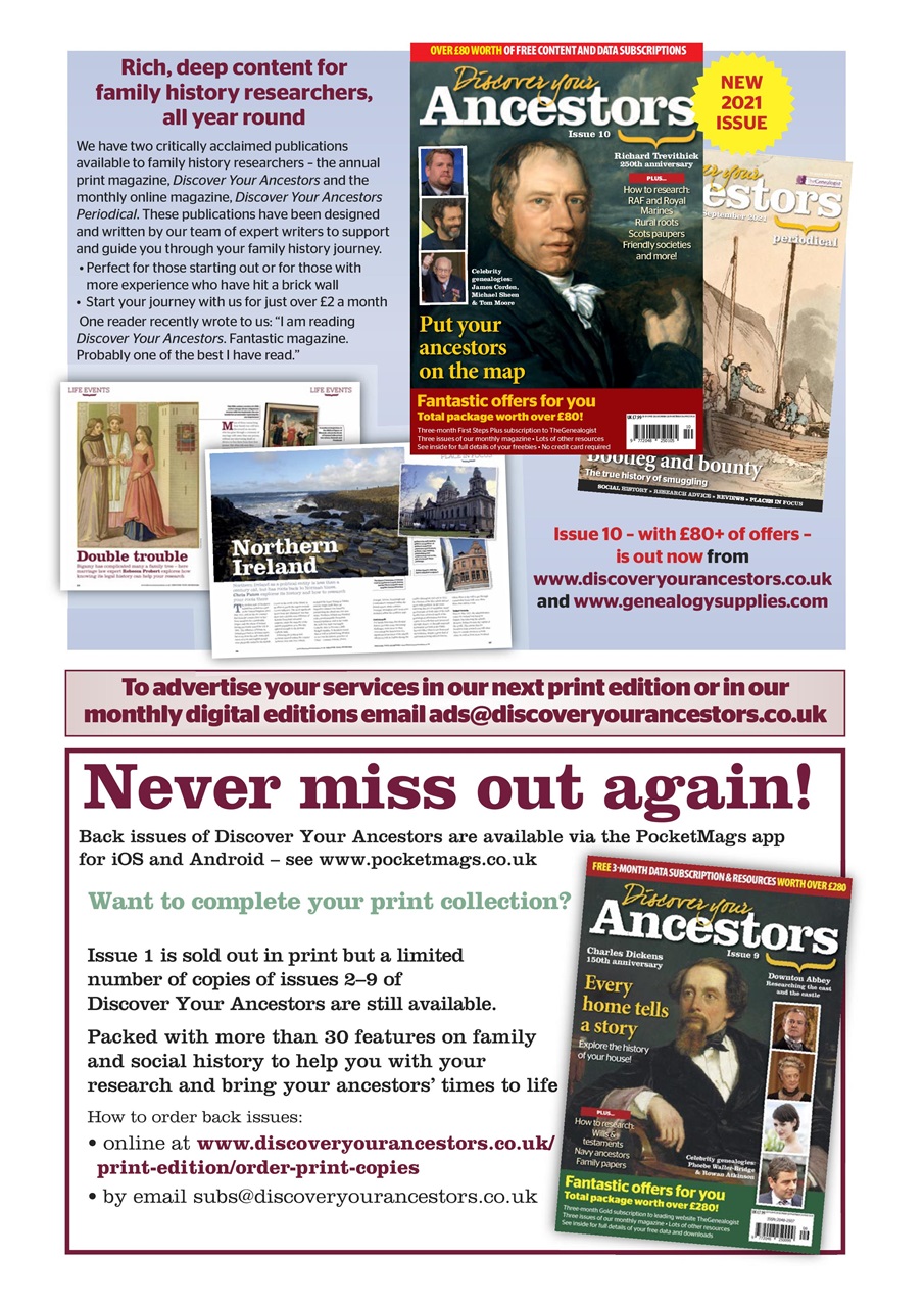 Discover Your Ancestors Preview Pages
