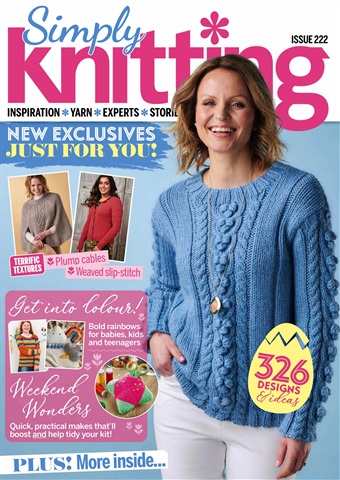 Simply Knitting issue April 2022