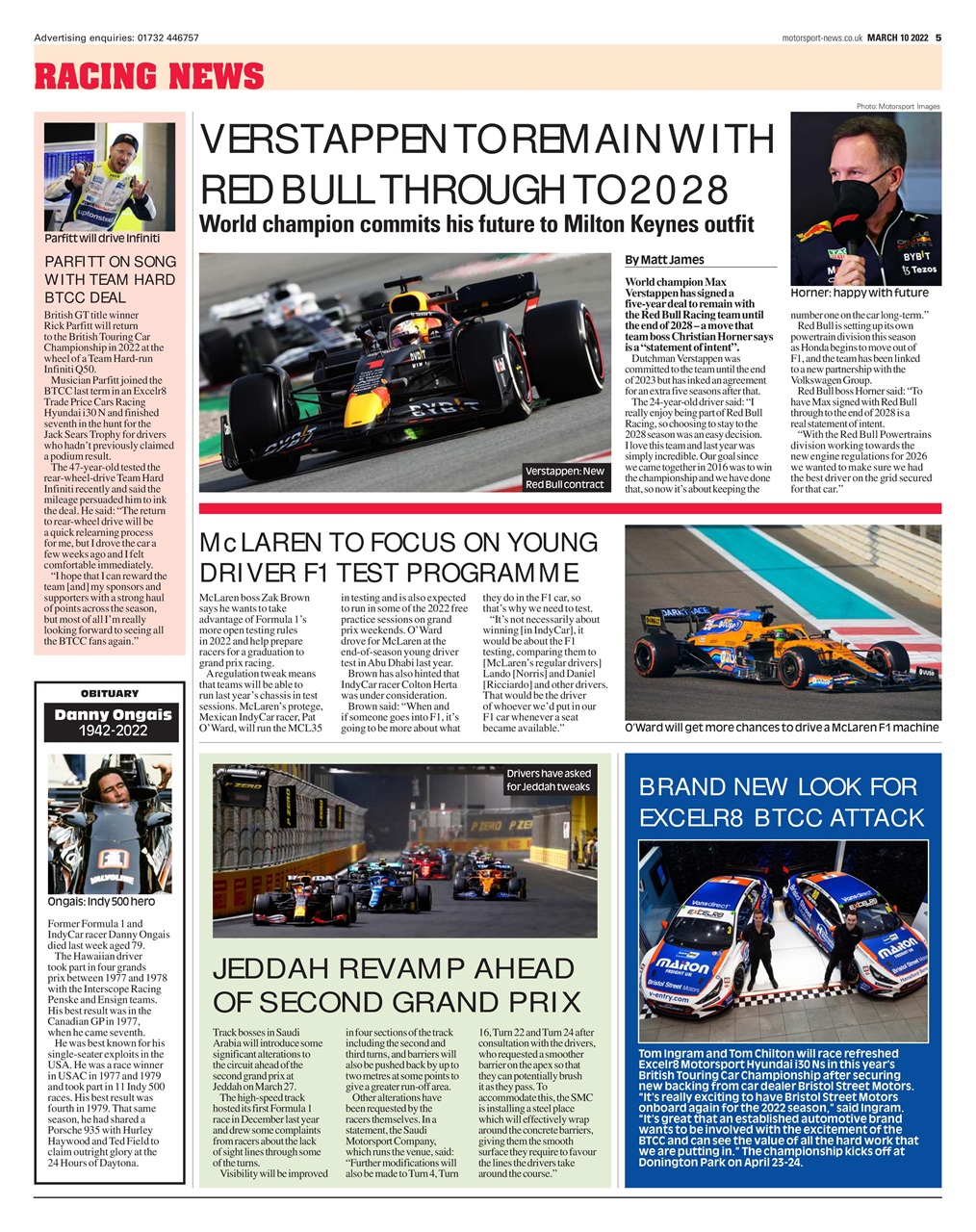 Motorsport News Preview Pages