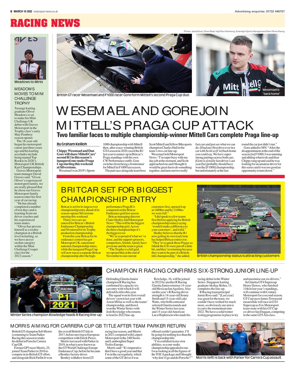 Motorsport News Preview Pages