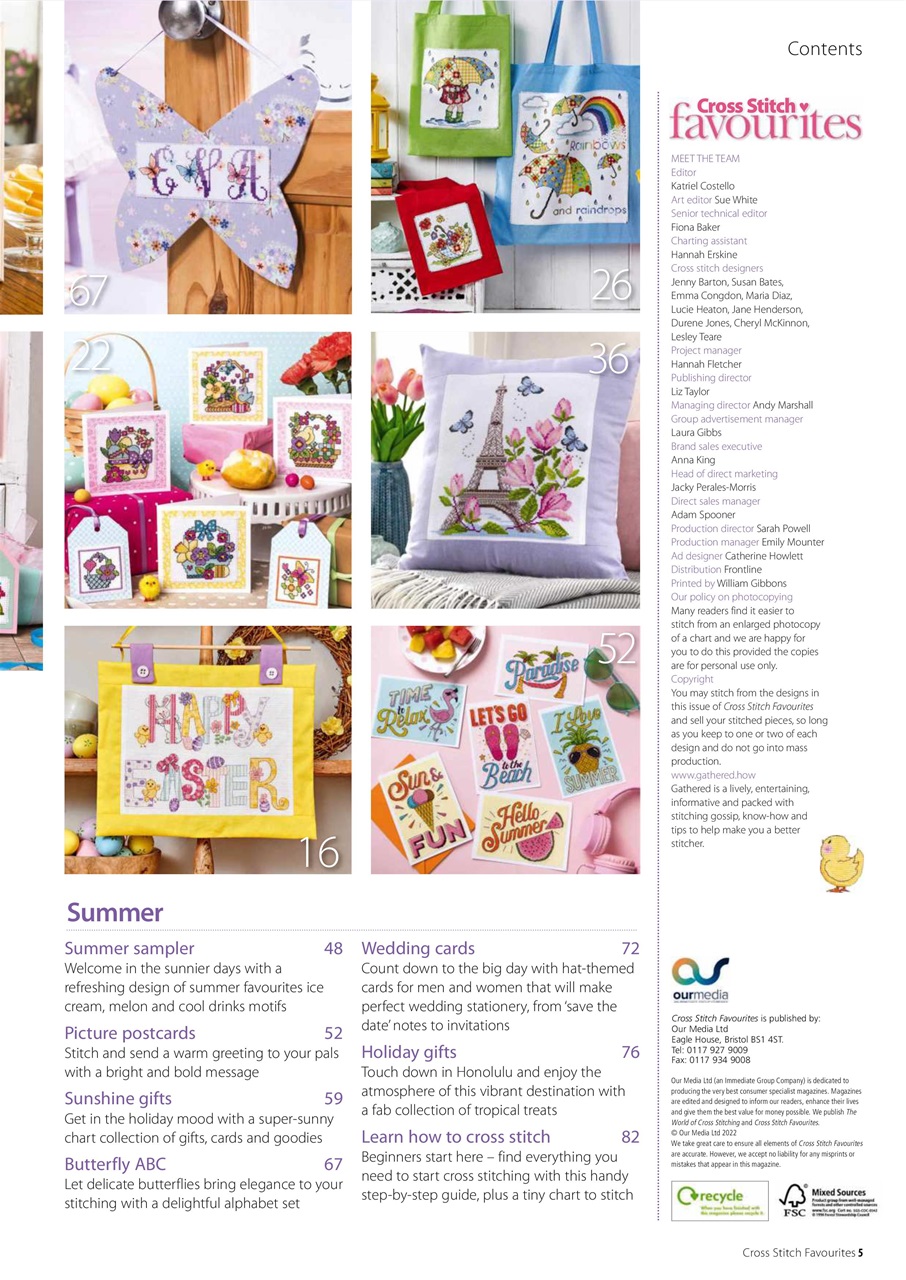 Cross Stitch Favourites Preview Pages