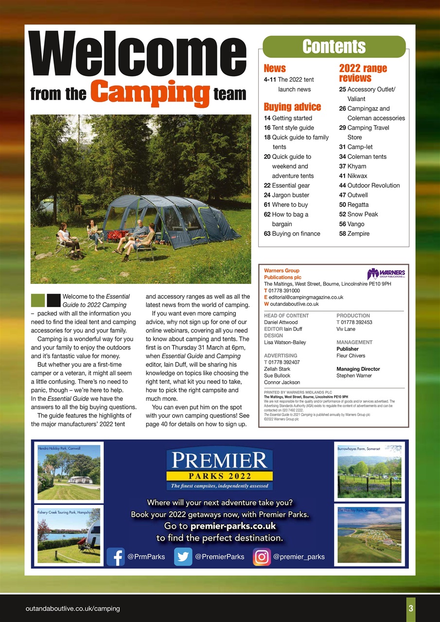 Camping Preview Pages