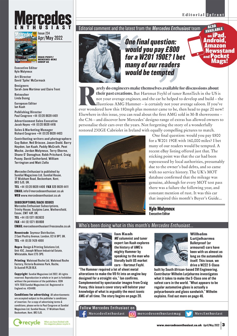 Mercedes Enthusiast Preview Pages