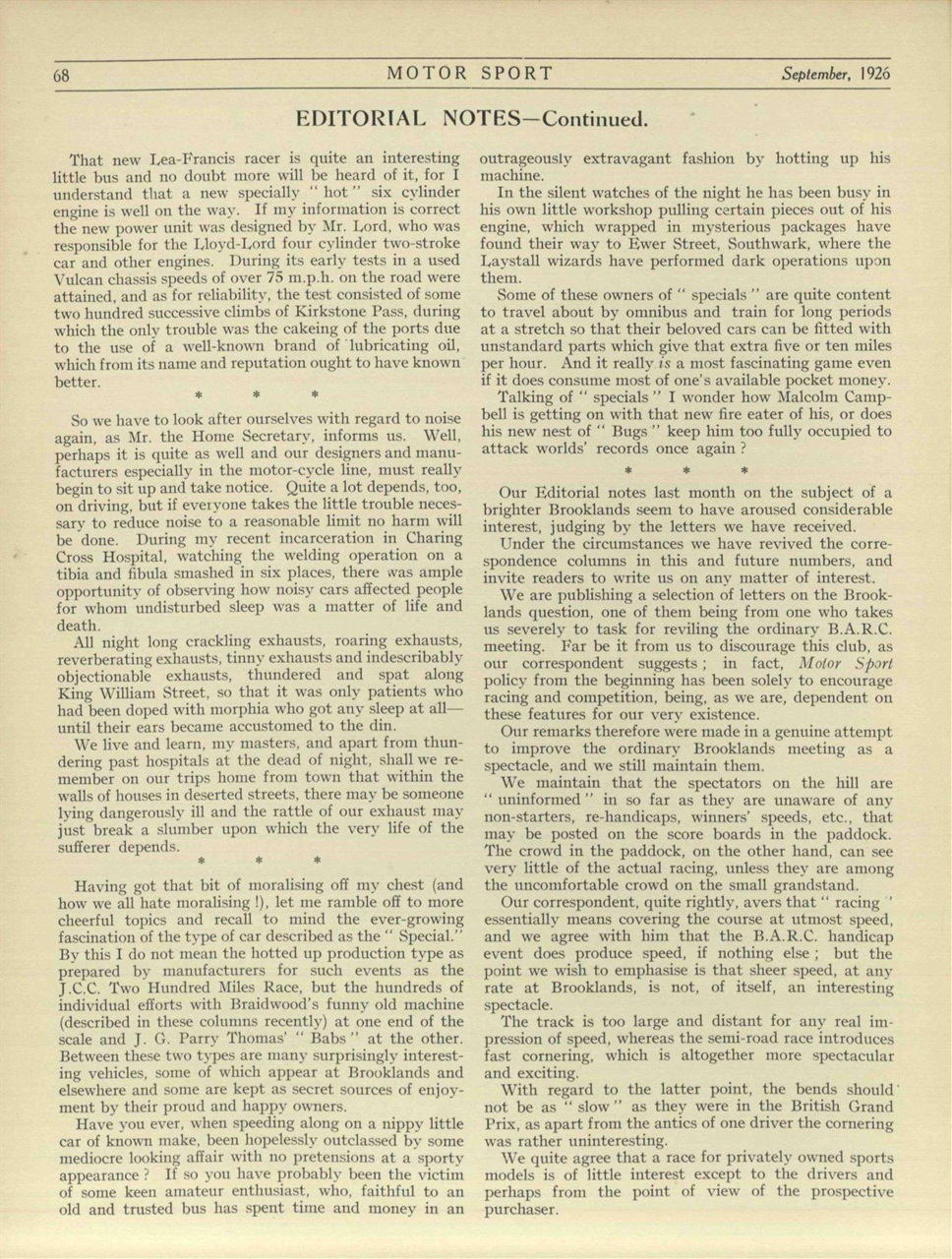 Motor Sport Magazine Preview Pages