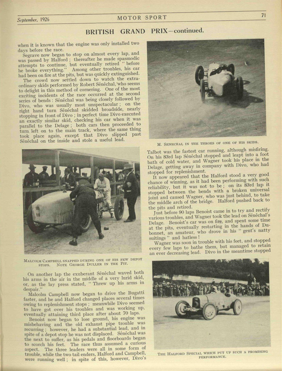 Motor Sport Magazine Preview Pages