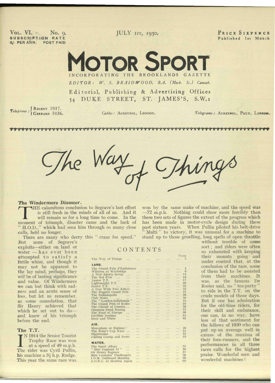 Motor Sport Magazine Preview Pages