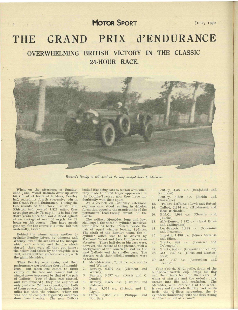 Motor Sport Magazine Preview Pages