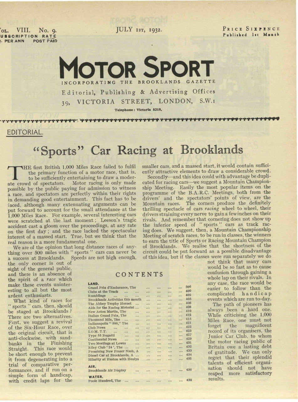 Motor Sport Magazine Preview Pages