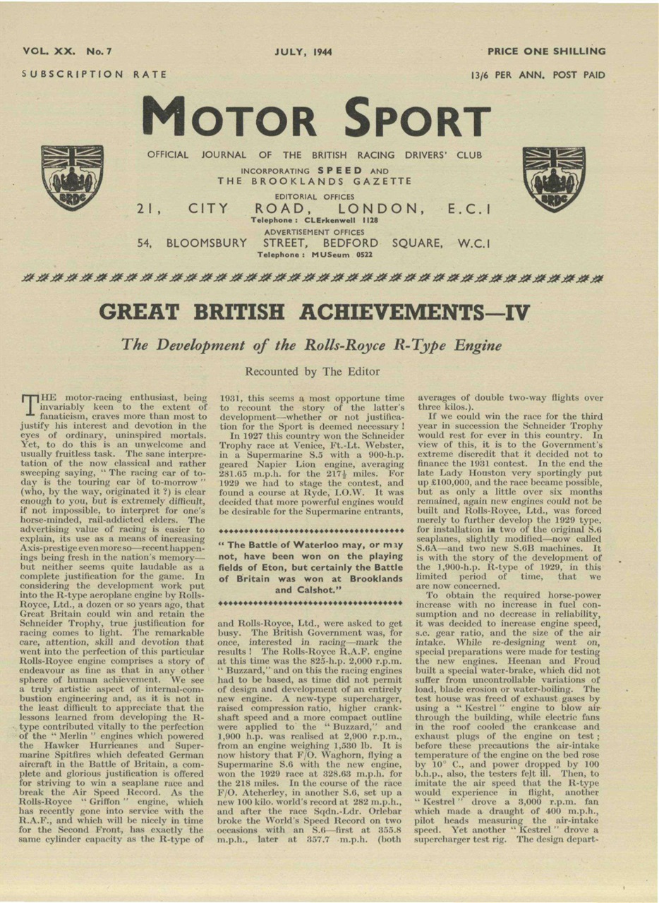 Motor Sport Magazine Preview Pages