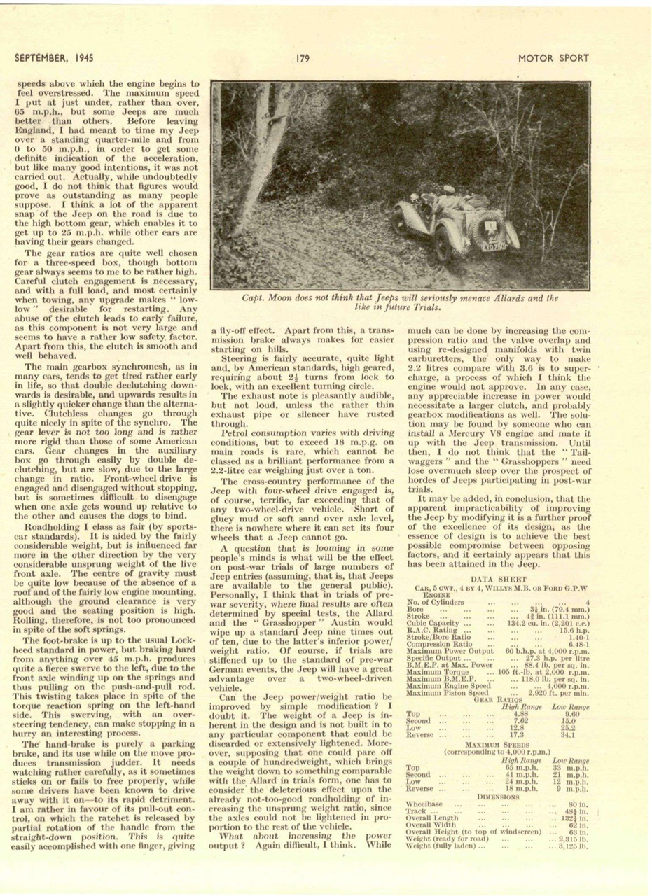 Motor Sport Magazine Preview Pages