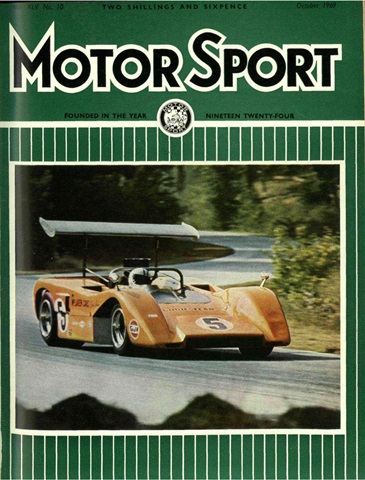 Motor Sport Magazine issue Motor Sport: October 1969