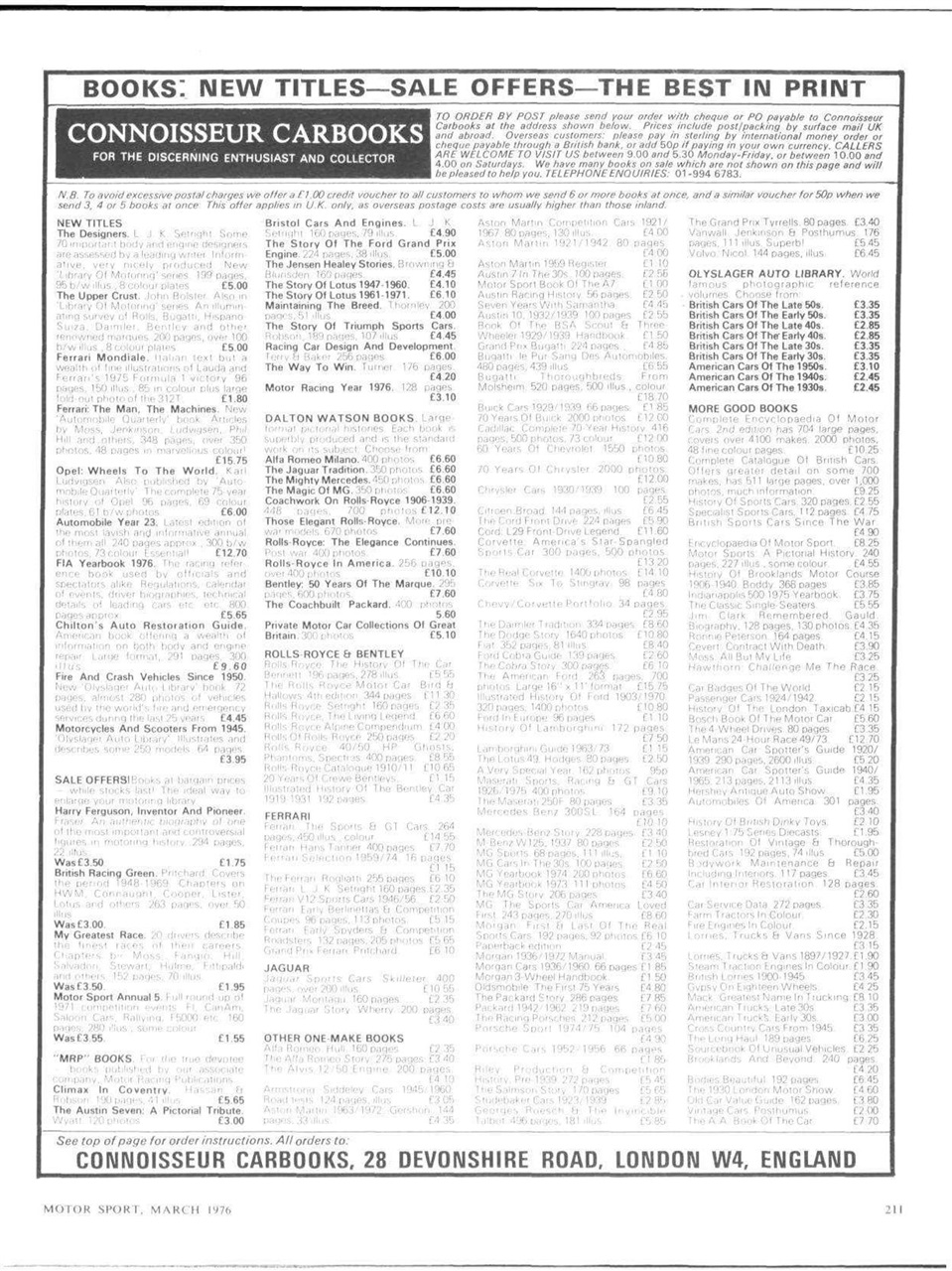 Motor Sport Magazine Preview Pages