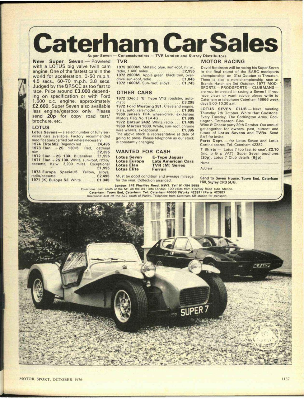 Motor Sport Magazine Preview Pages