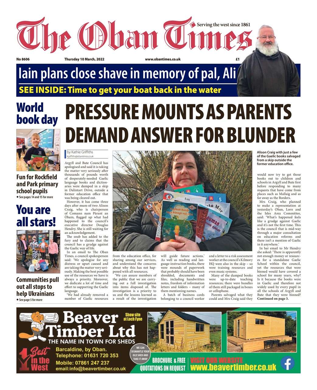 The Oban Times & Lochaber Times Preview Pages