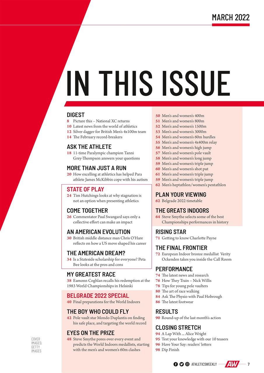 AW – Athletics Weekly Magazine Preview Pages