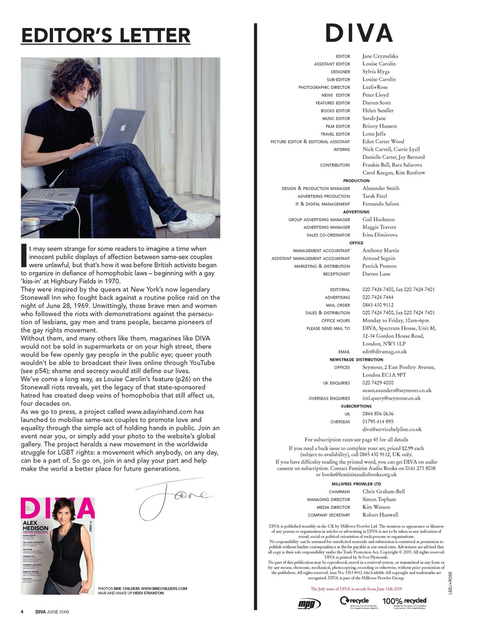 DIVA Magazine Preview Pages