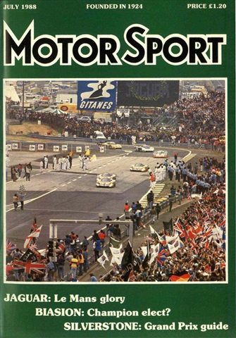 Motor Sport: July 1988 issue Motor Sport: July 1988