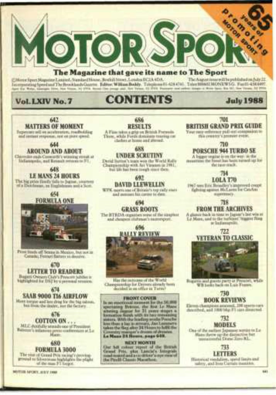 Motor Sport Magazine Preview Pages