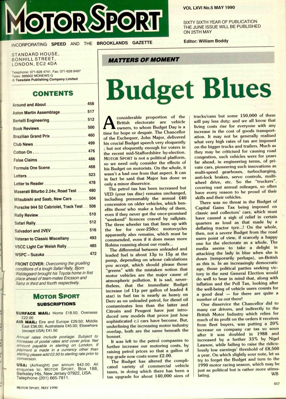 Motor Sport Magazine Preview Pages