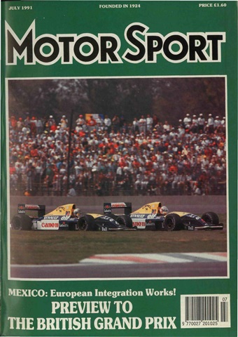 Motor Sport: July 1991 issue Motor Sport: July 1991