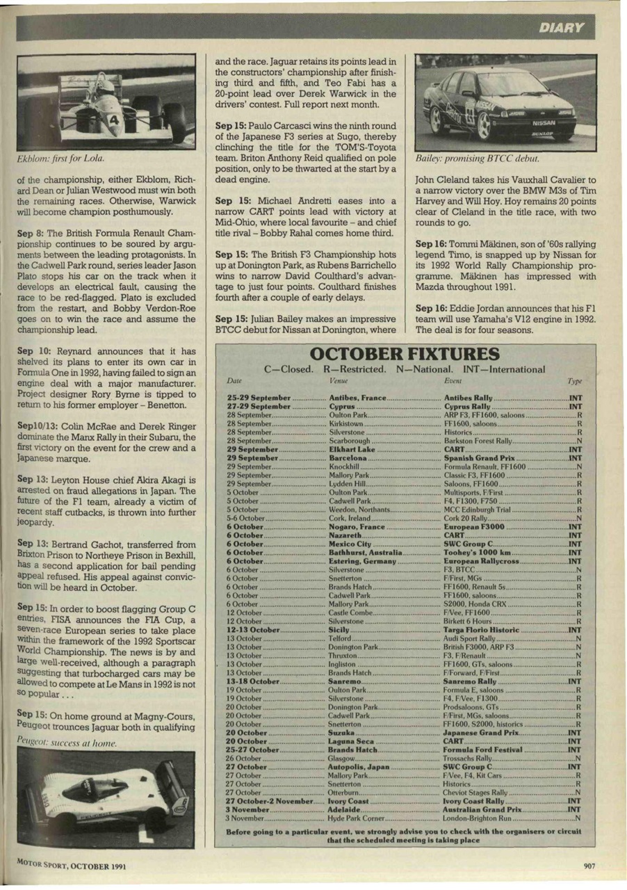 Motor Sport Magazine Preview Pages