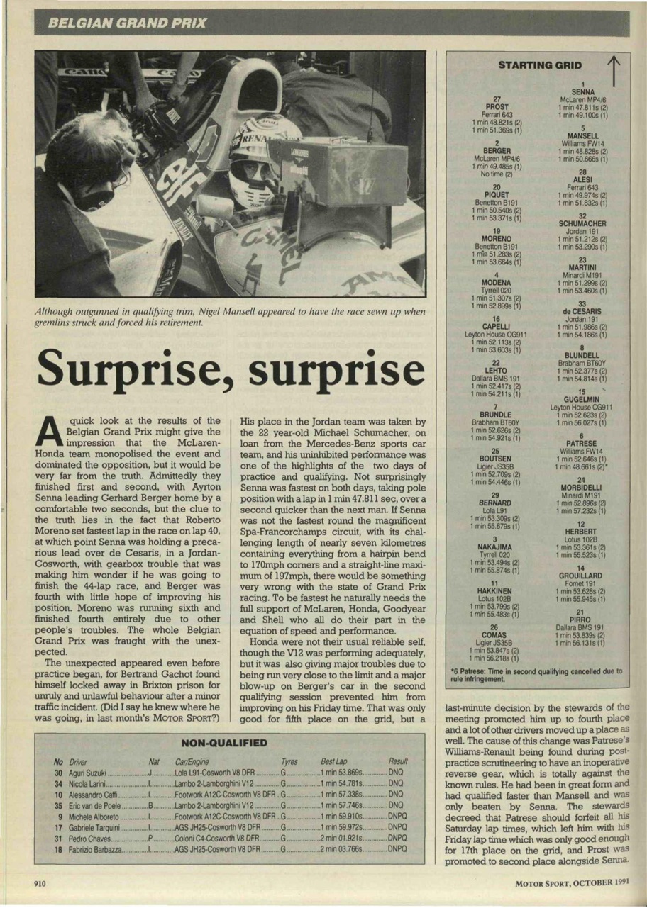 Motor Sport Magazine Preview Pages