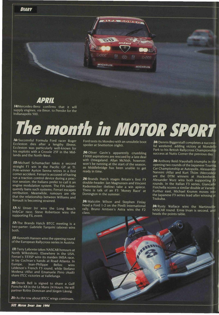 Motor Sport Magazine Preview Pages