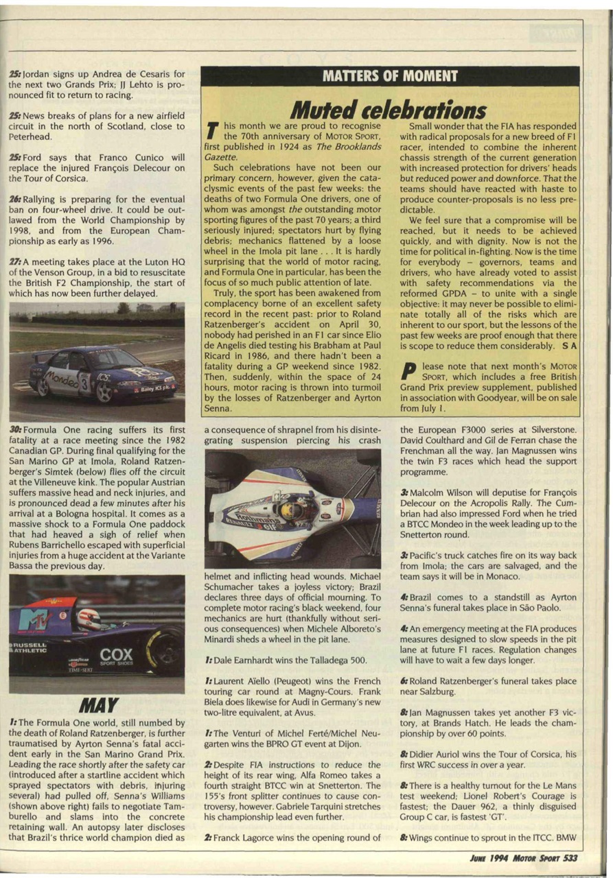 Motor Sport Magazine Preview Pages