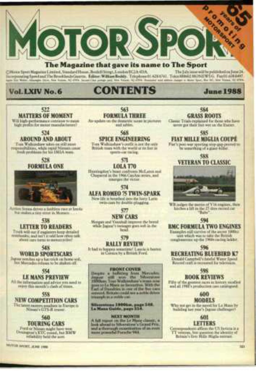 Motor Sport Magazine Preview Pages