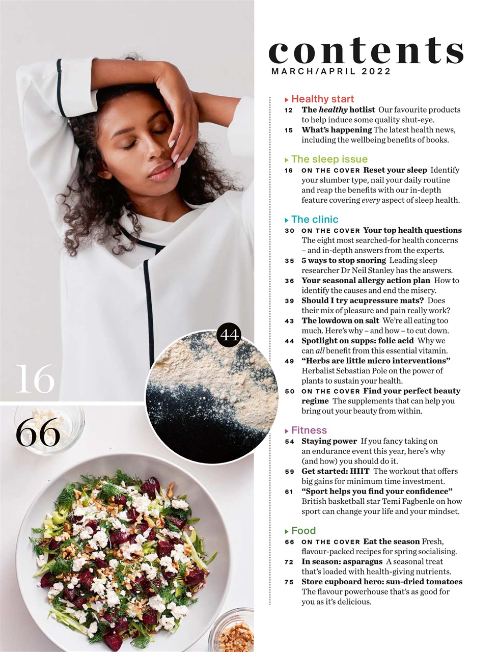 Healthy Magazine Preview Pages