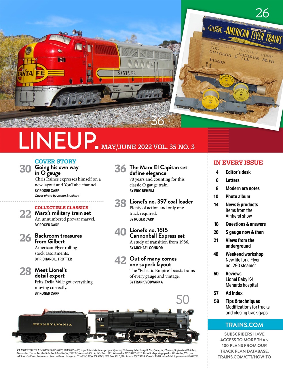 Classic Toy Trains Preview Pages