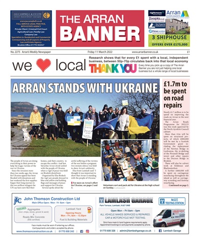 Arran Banner issue 11/03/2022