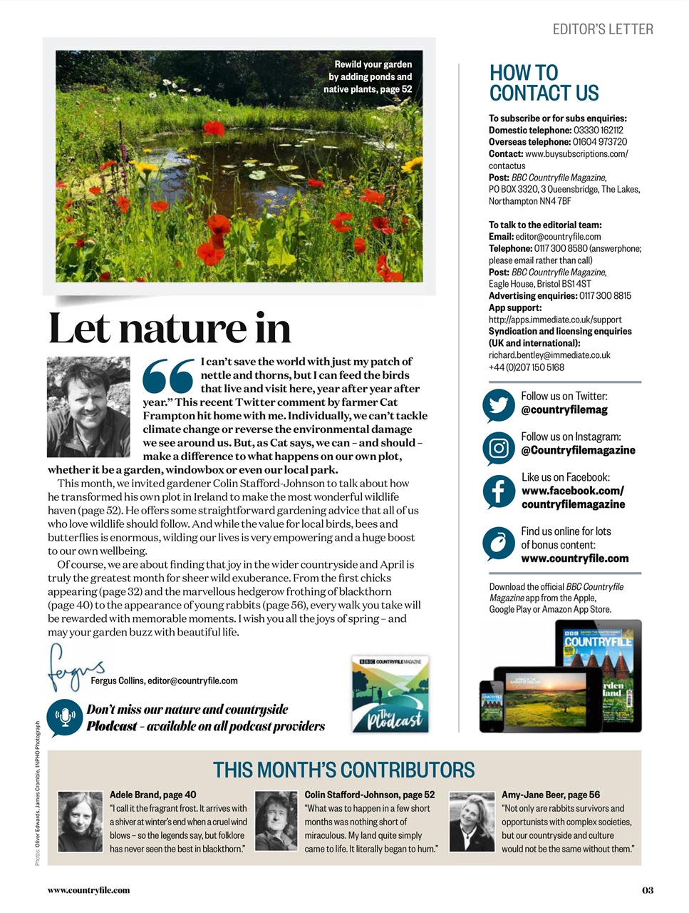 BBC Countryfile Magazine Preview Pages