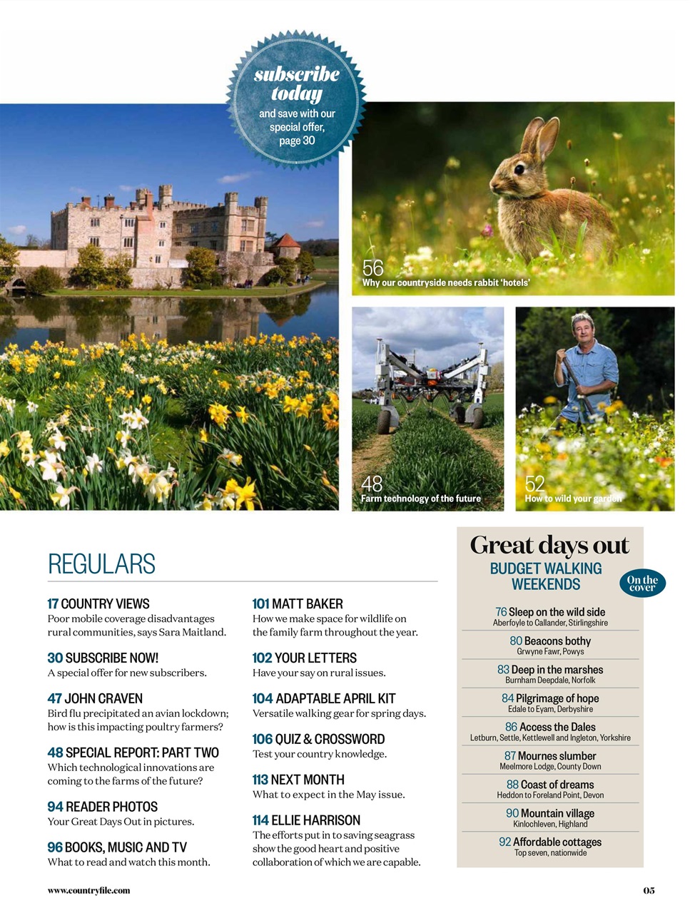 BBC Countryfile Magazine Preview Pages