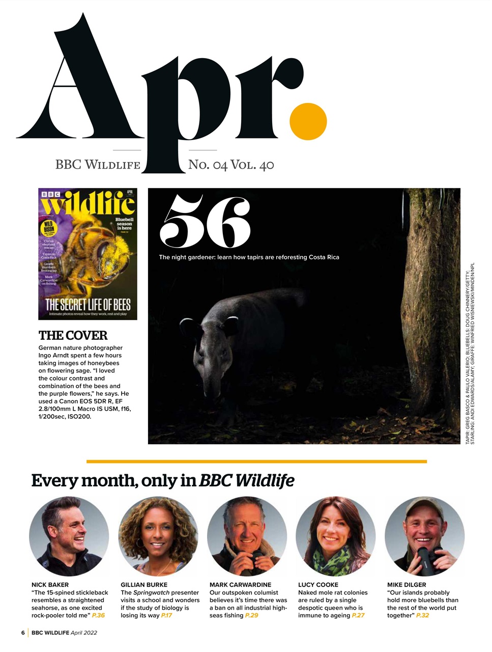 BBC Wildlife Magazine Preview Pages