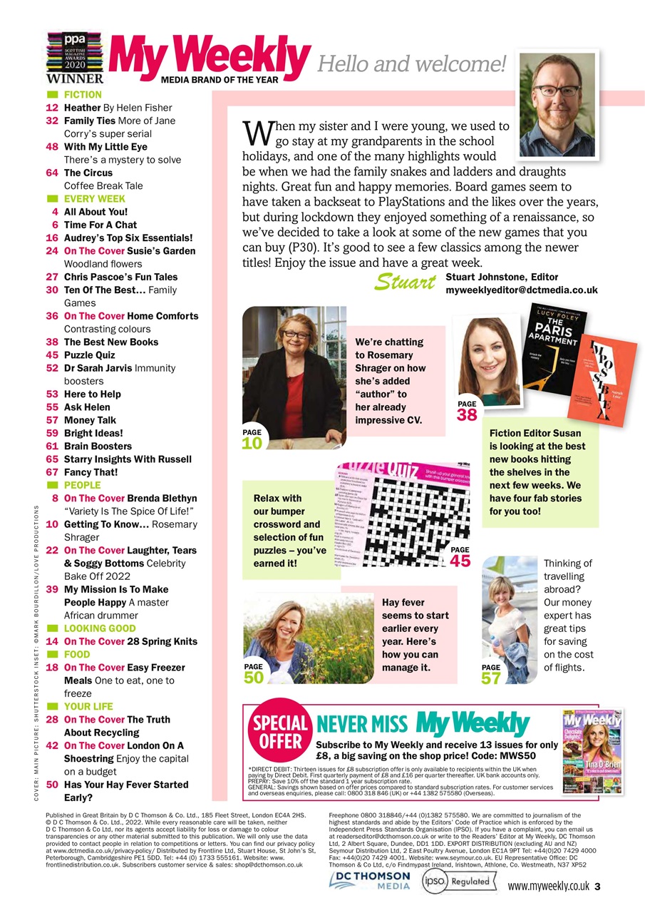 My Weekly Preview Pages