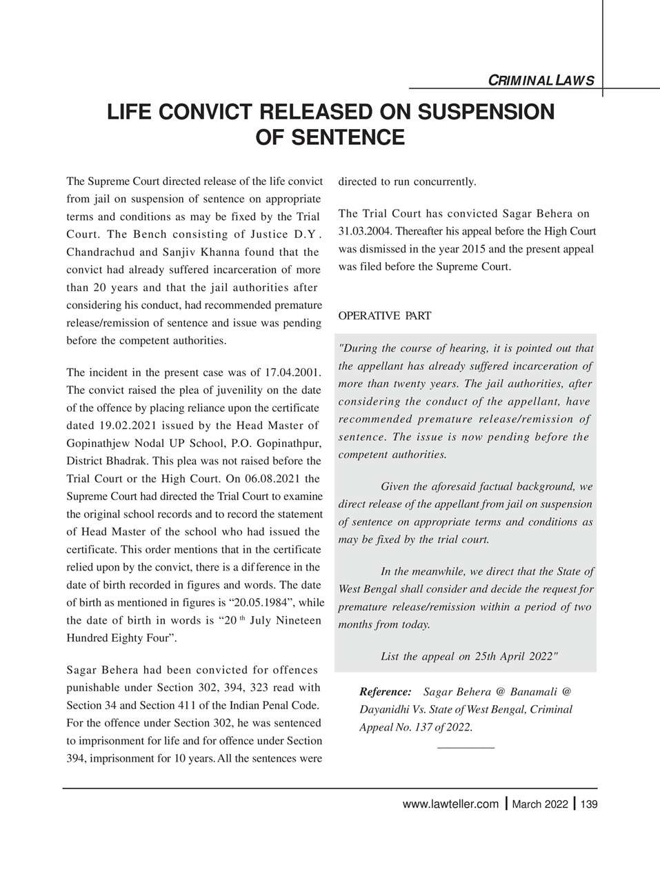 Lawteller – A Legal Awareness Magazine Preview Pages