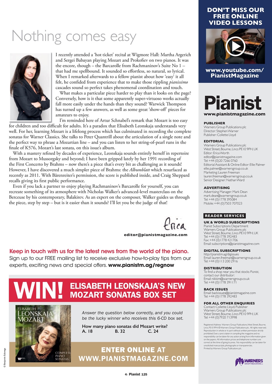 Pianist Preview Pages